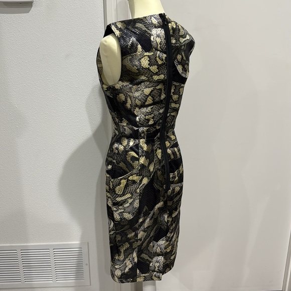 Lanvin Alber Elbaz 2012 Python Snake Sheen Sheath Silk Runway Dress - Size 38 - Picture 4 of 16